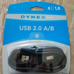 😀 🆕 DYNEX USB 2.0 A/B  6FT